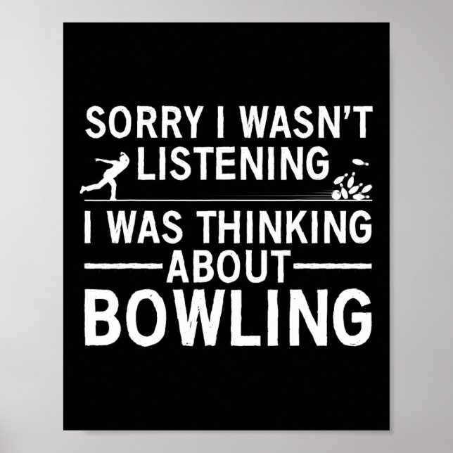 Poster Bowling cool Pour Hommes Bowler Spare Me Bowling (Devant)