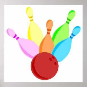 Poster Bowling de Dix bornes