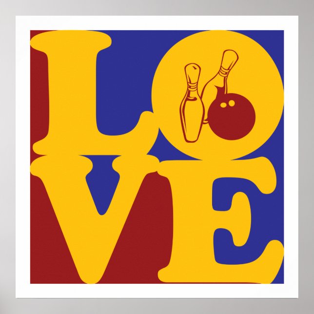 Poster Bowling Love (Devant)