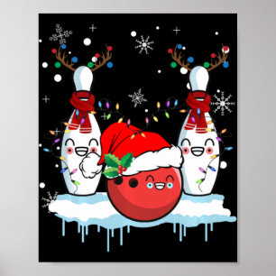 Poster Bowling Retro Vintage C'Est Comme Ça Que Je Roule 