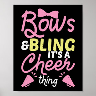Poster Bows & Bling It's A Cheer Thing Cheerleader Bow Ti