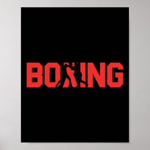 Poster Boxe amusante boîte cadeau Sparring Partner Boxer