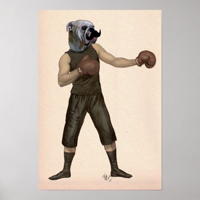 Poster Boxe Bulldog (Devant)