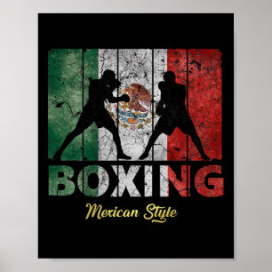 Poster Boxe de style Vintage mexicain Grande Boxe