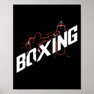 Poster Boxe Punching Byg Boxe Kickboxing Amateur de boxe