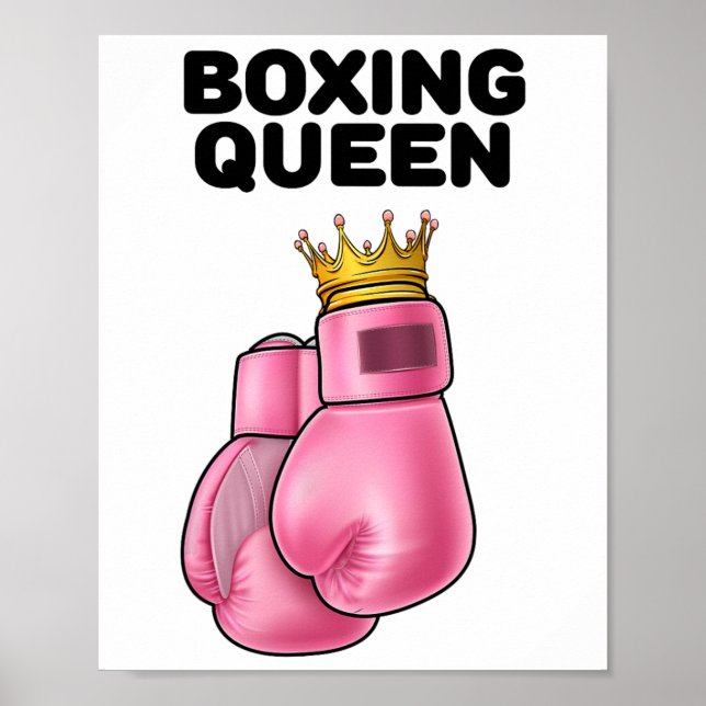 Poster Boxe Queen Femen Boxing Girls Boxer Boxer 1 (Devant)