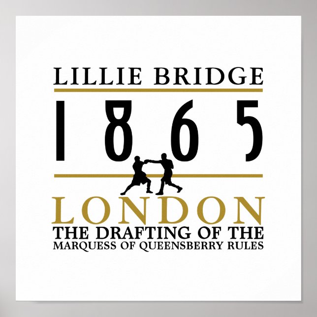 Poster Boxe, Queensberry Rules (Devant)