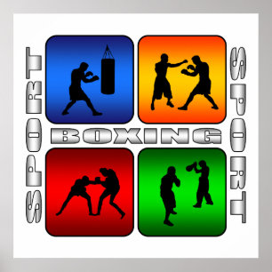 Poster Boxe spectaculaire