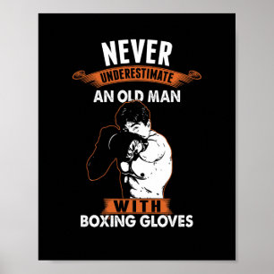Poster Boxer du joueur de boxe Boxer Combat Sports Kickbo