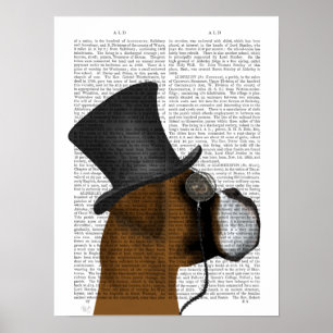 Poster Boxer, Formal Hound and Hat