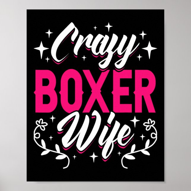 Poster Boxer fou Boxer Femme Boxer (Devant)