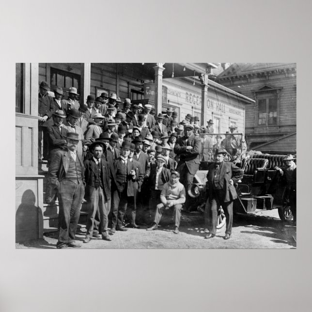Poster Boxer Jack Johnson et Trainers, début des années 1 (Devant)