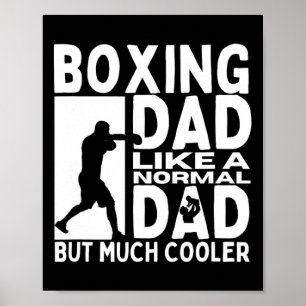 Poster Boxer papa père Citer drôle boîte