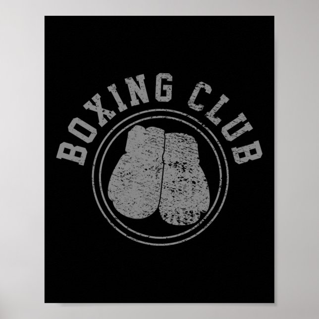 Poster Boxeur de boxe combattant  (Devant)