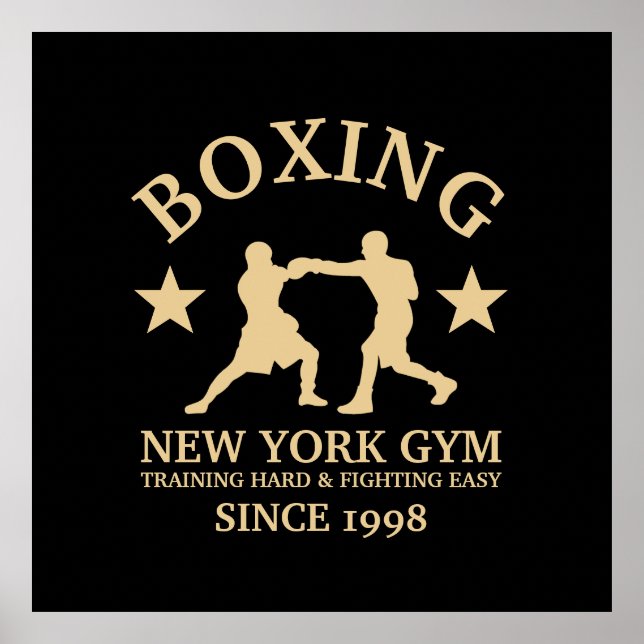 Poster Boxing Gym, Pro Fighters (Devant)