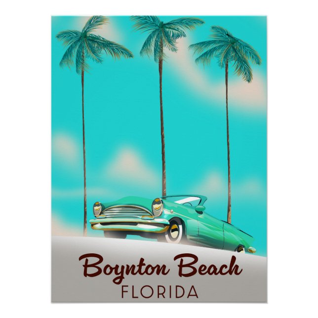 Poster Boynton Beach Floride (Devant)