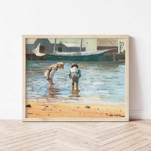 Poster Boys Wading   Winslow Homer