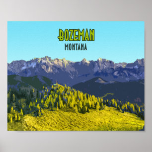Poster Bozeman Montana Montana Vintage