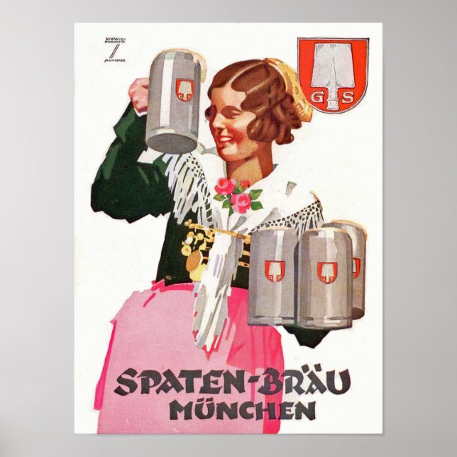 Poster Brä u - Hohlwein (Devant)