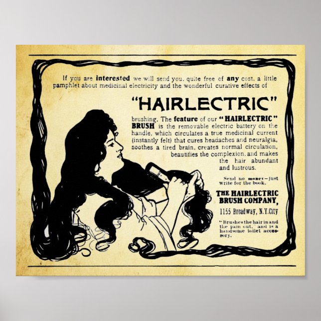 Poster Bracelet cheveux vintage (Devant)
