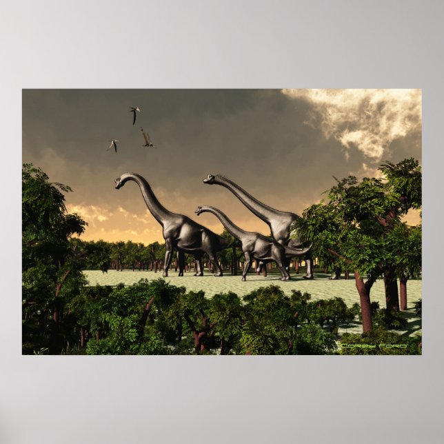 Poster Brachiosaurus (Devant)