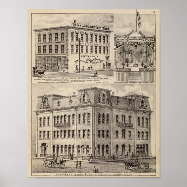 Poster Brackett's Block, Minnesota (Devant)