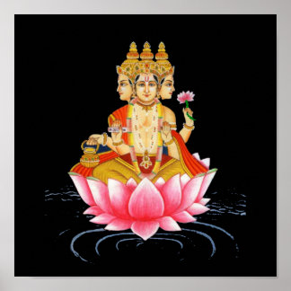 POSTER BRAHMA - PRAJAPATI - LES DÉBUTS HINDOUS