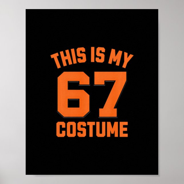 Poster Brainrot Meme Boys Kids 67 This Is My Halloween 67 (Devant)