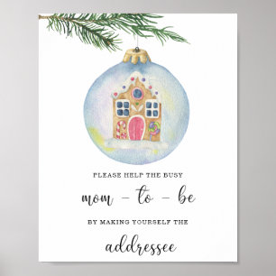 Poster Branche à feuillage persistant - Aide à la maman o