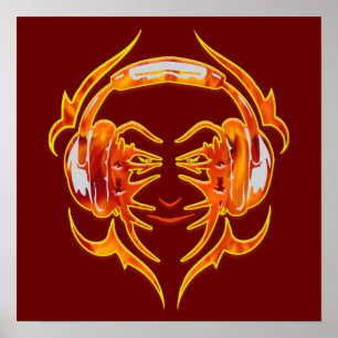 Poster Branché Pour La Musique