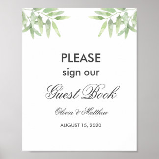 Poster Branches d'Olivier Vert. Signal mariage du livre d