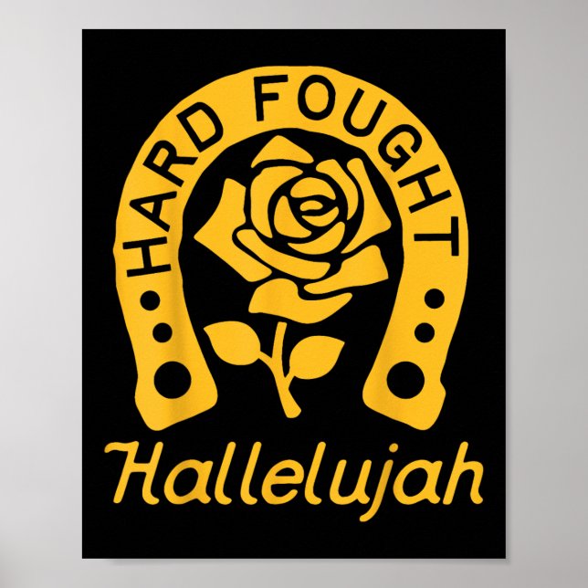 Poster Brandon Hard Fight Hallelujah Louange Jesus Lake M (Devant)