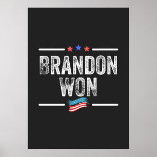 Poster brandon won, brandon won drôle, brandon won americ