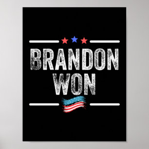 Poster brandon won, brandon won drôle, brandon won americ