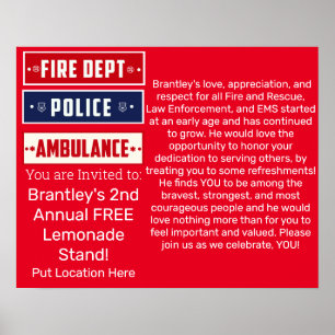 Poster Brantley's Fire Police Ambulance Thunder_Cove