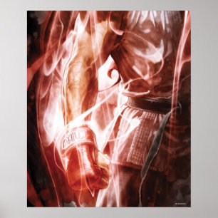 Poster Bras droit rougeoyant de Ryu