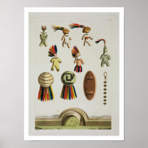 Poster Bras mexicains (litho de couleur)