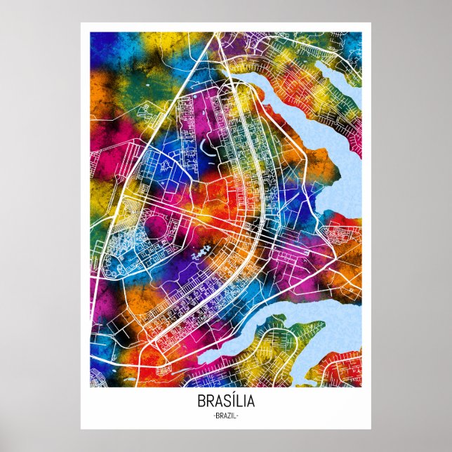 Poster Brasília Brésil (Devant)