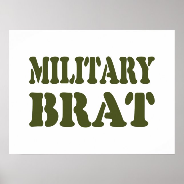 POSTER BRAT MILITAIRE (Devant)