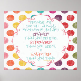 Poster Braver, Plus fort, Plus intelligent