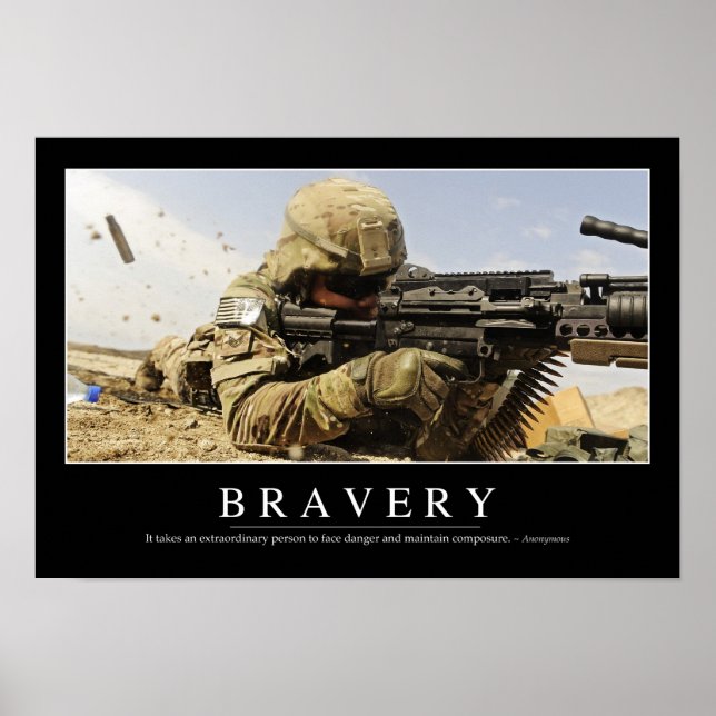 Poster Bravoure : Citation inspirante (Devant)