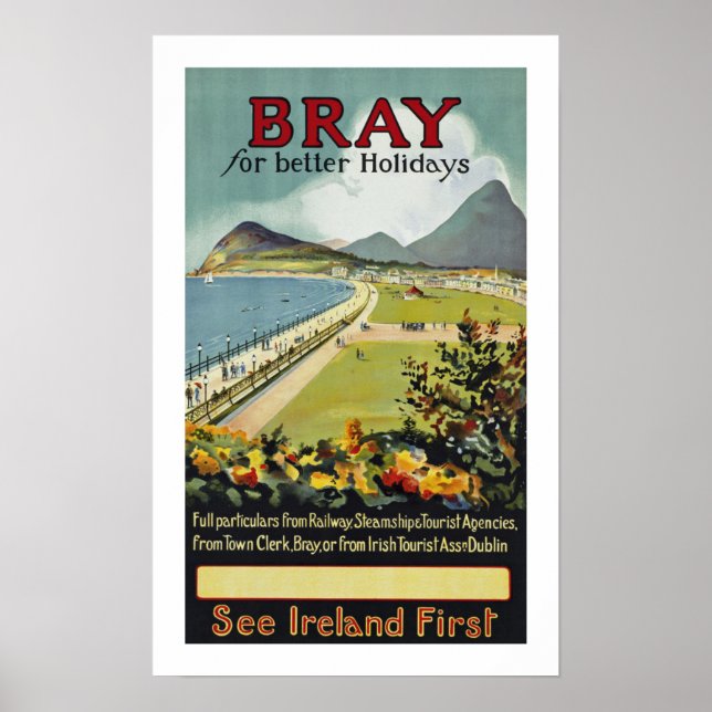 Poster Bray ~ pour de meilleures vacances (Devant)