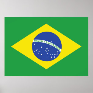 Poster Brazil Flag