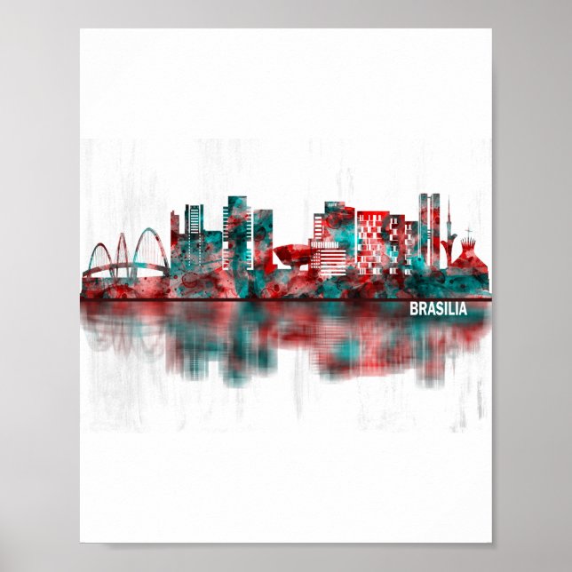 Poster Brazil Skyline (Devant)
