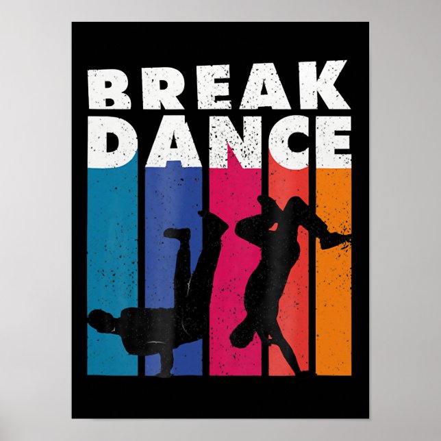 Poster Breakdance - Breakdance 90s Hip hop Hiphop (Devant)