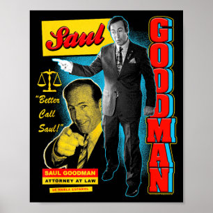 Poster Breaking Bad Saul Goodman Collage Publicitaire Col