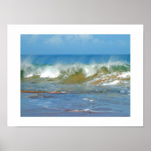 Poster Breaking wave
