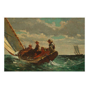 Poster Breezing Up (A Fair Wind) 1873-76