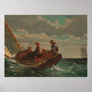 Poster Breezing Up (A Fair Wind) by Winslow Homer
