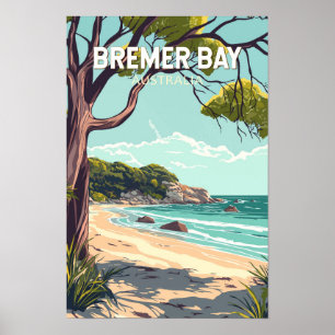 Poster Bremer Bay Australie Voyage Art Vintage